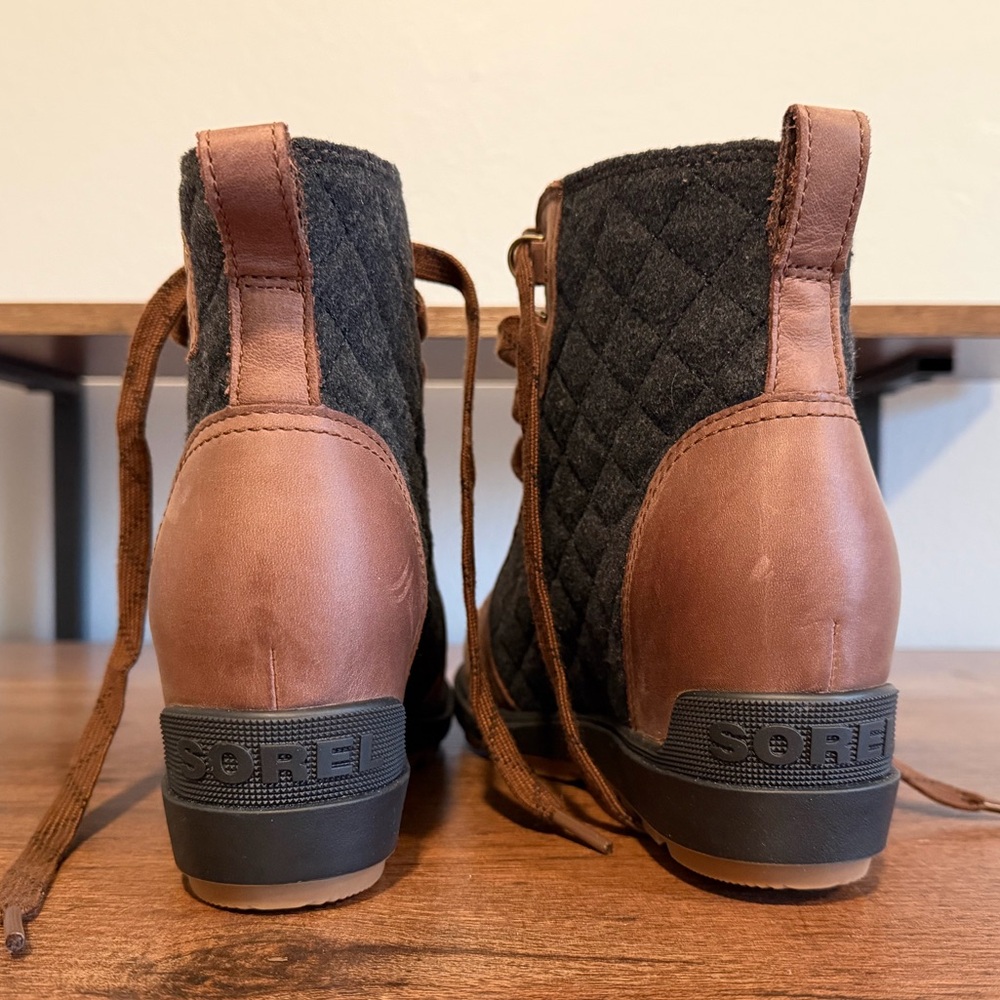 SOREL Women's Evie II NW Lace Boots Sz 8 1/2 - Picture 4 of 6